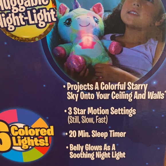 Star belly dream lites shimmering unicorn huggable night light. - Picture 5 of 5